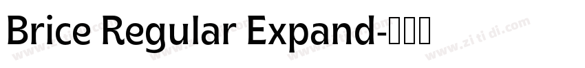 Brice Regular Expand字体转换